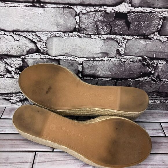 Sam Edelman Dimitree Putty Dark Ankle Strap Espadrille Wedges Women’s Sz 9.5M US - Picture 8 of 16